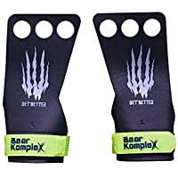Los mejores  - Bear KompleX Black Diamond 3 Hole Hand Grips- Great for All Bars- Speal- Barbell- Kettle Bell- Ring Work- Gymnastics…